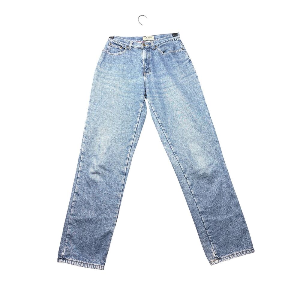 L.L.Bean Original Fit Relaxed High Rise Jeans Size 6 Medium Wash 100% Cotton
